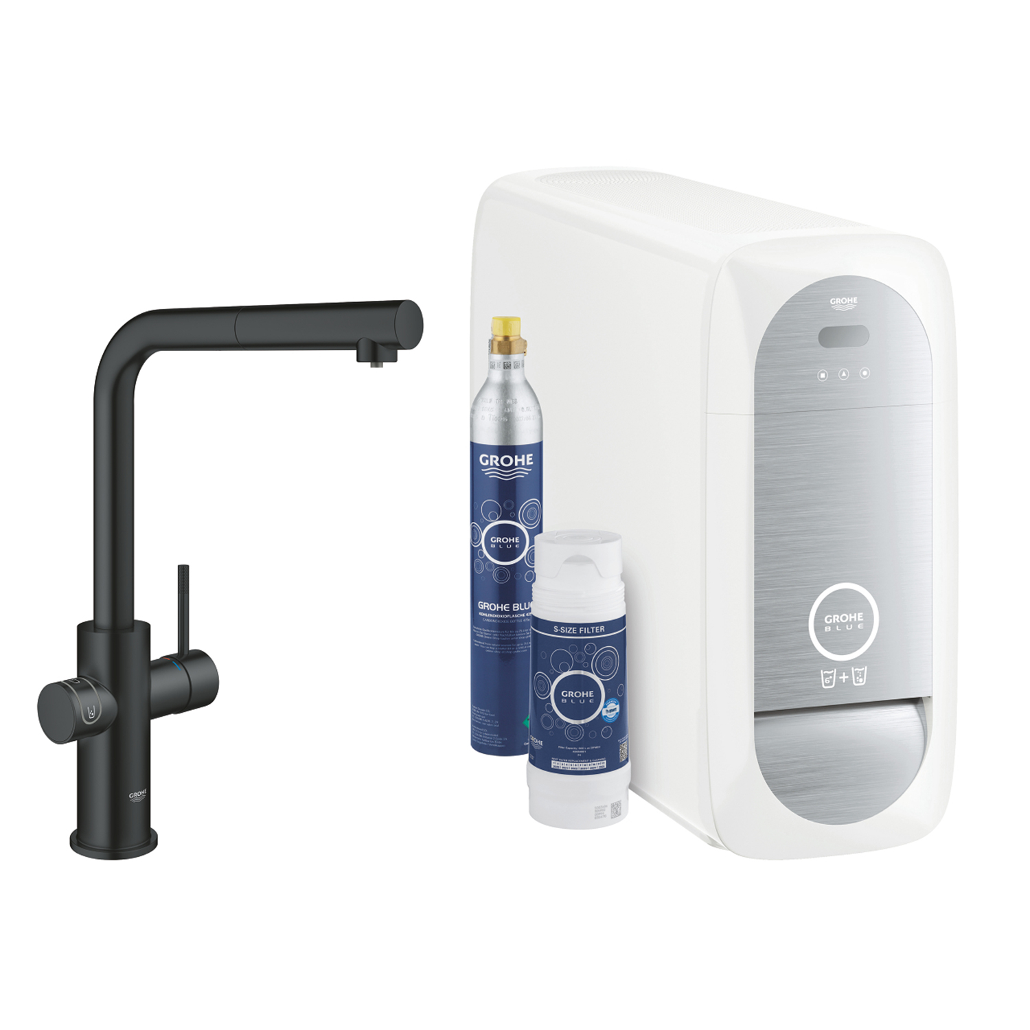 31539KS0 GROHE Blue Home - Комплект с L-чучур с издърпващ се аератор